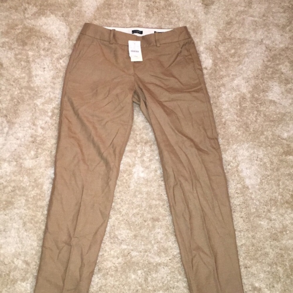 J. Crew Skimmer pants in Tan 00